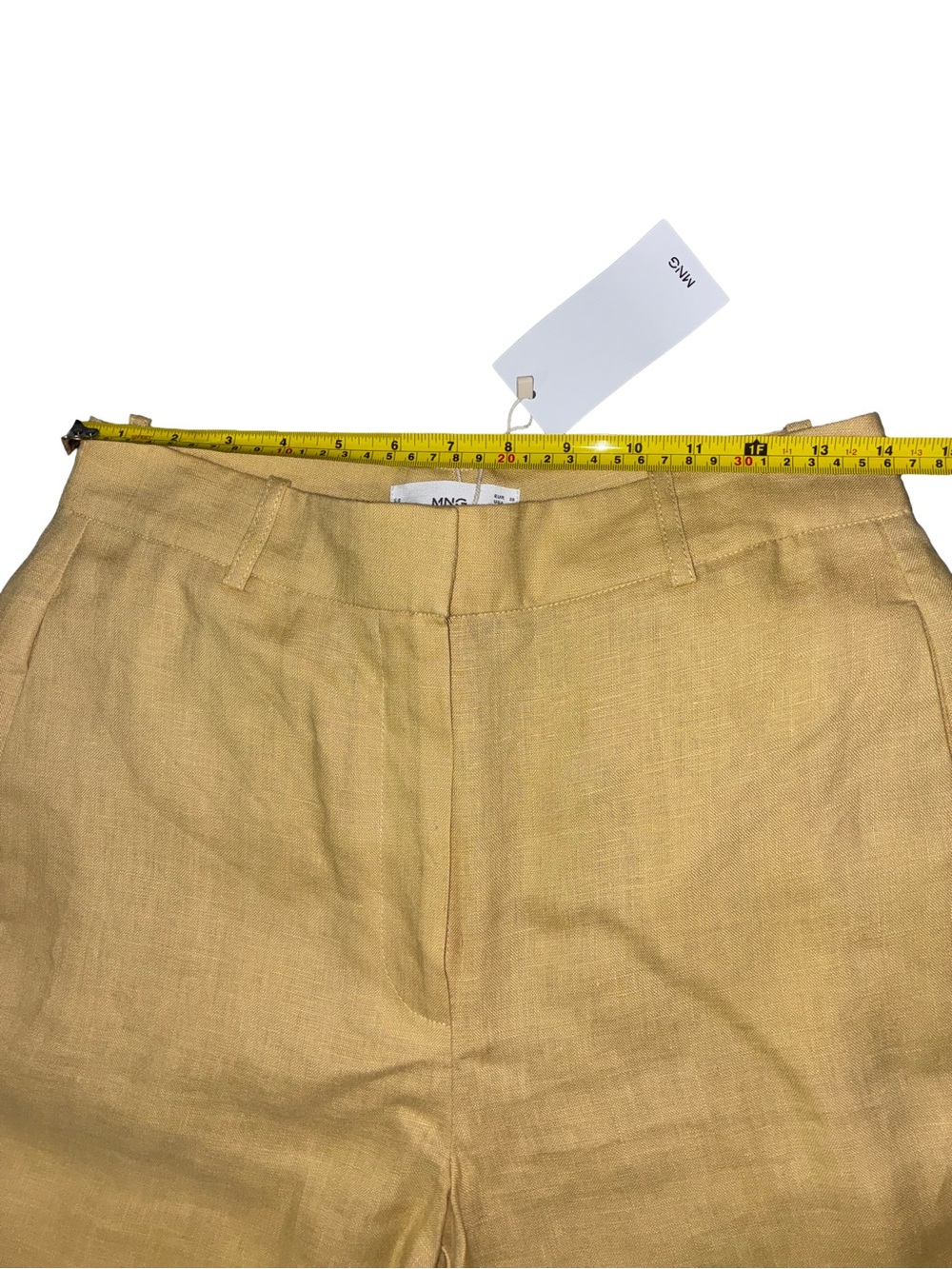 100% Linen MNG Mango, High Rise Bootcut Trousers, Size 6 - Picture 4 of 7
